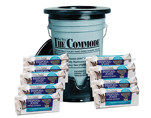 PQ Series PQ Medium Pack Series with Commode and Disposa-Johns